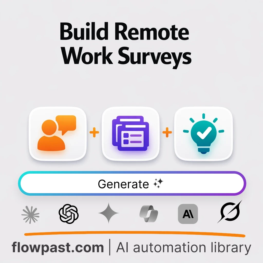 Create a Remote Work Satisfaction Survey AI Prompt - AI prompt template