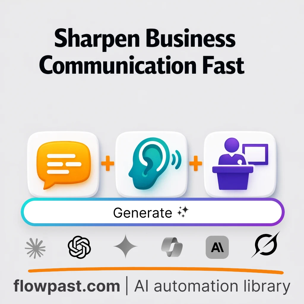 Build a Business Communication Playbook AI Prompt - AI prompt template