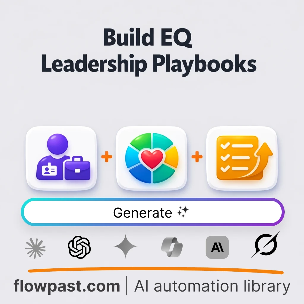 Build a Leadership EQ Playbook with this AI Prompt - AI prompt template