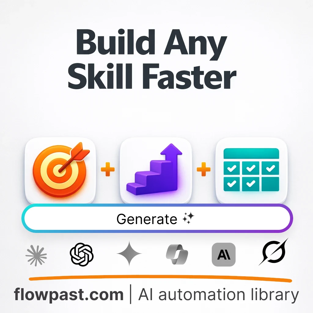Build a Skill Learning Resource Table AI Prompt - AI prompt template