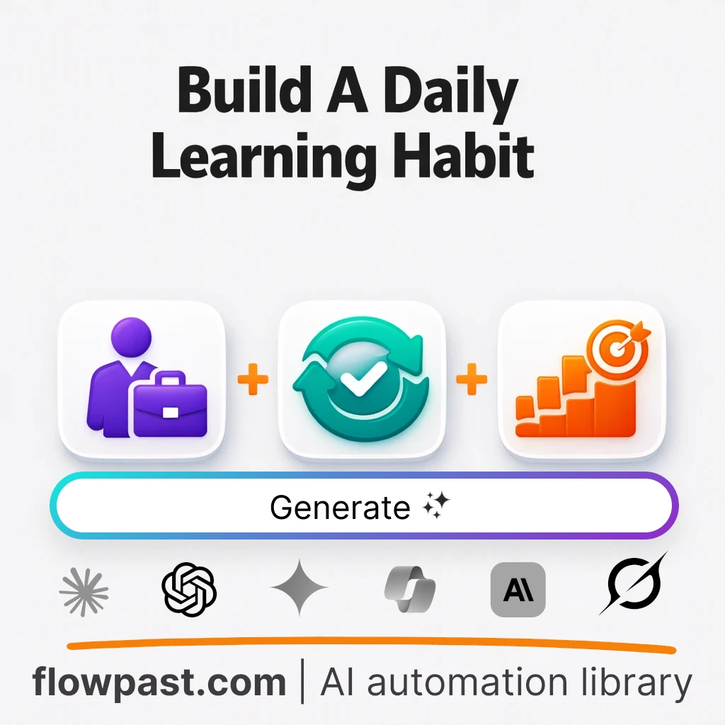 Build a Daily Learning System for Any Role AI Prompt - AI prompt template