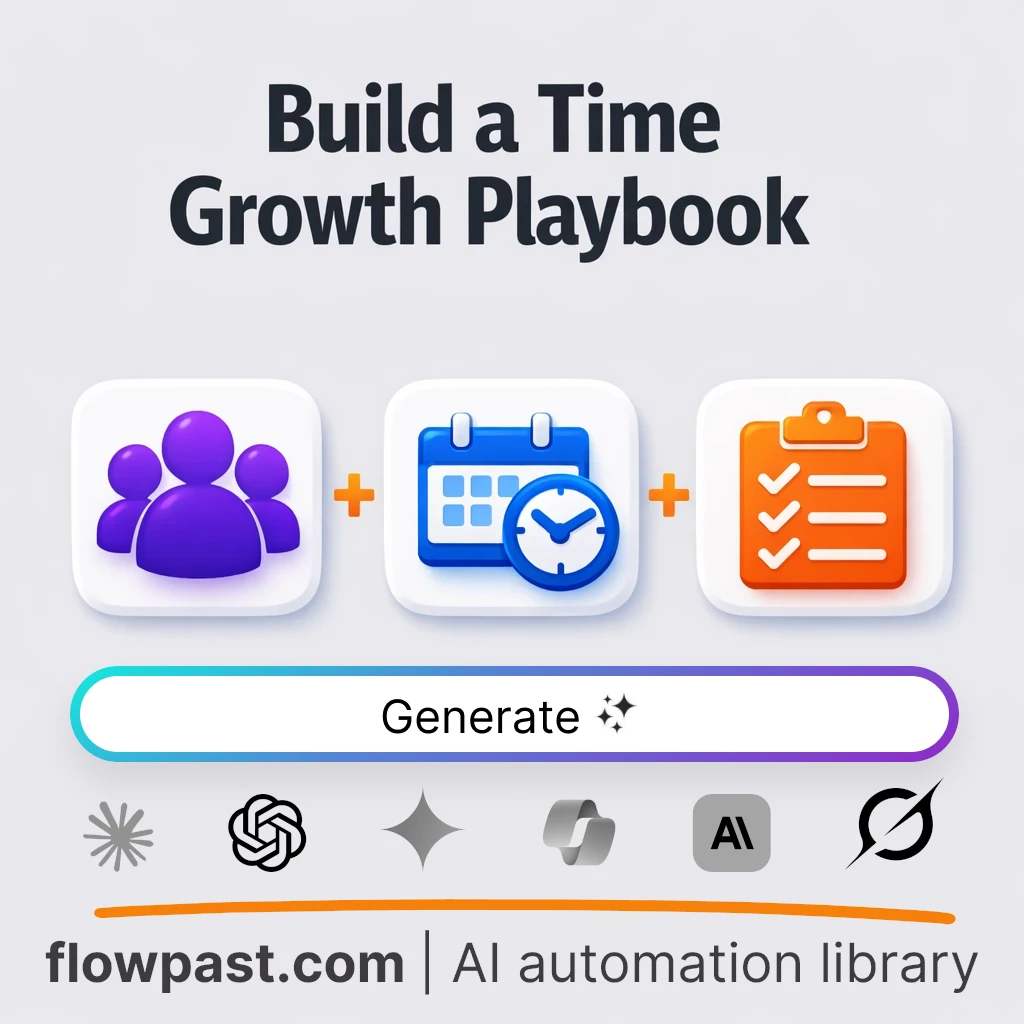 Build a Time Optimization Playbook AI Prompt - AI prompt template