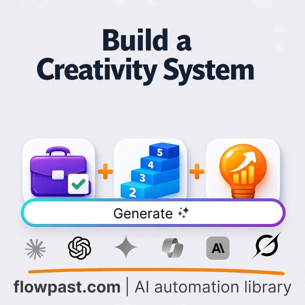 Build a 5-Step Creativity Method Blueprint AI Prompt - AI prompt template
