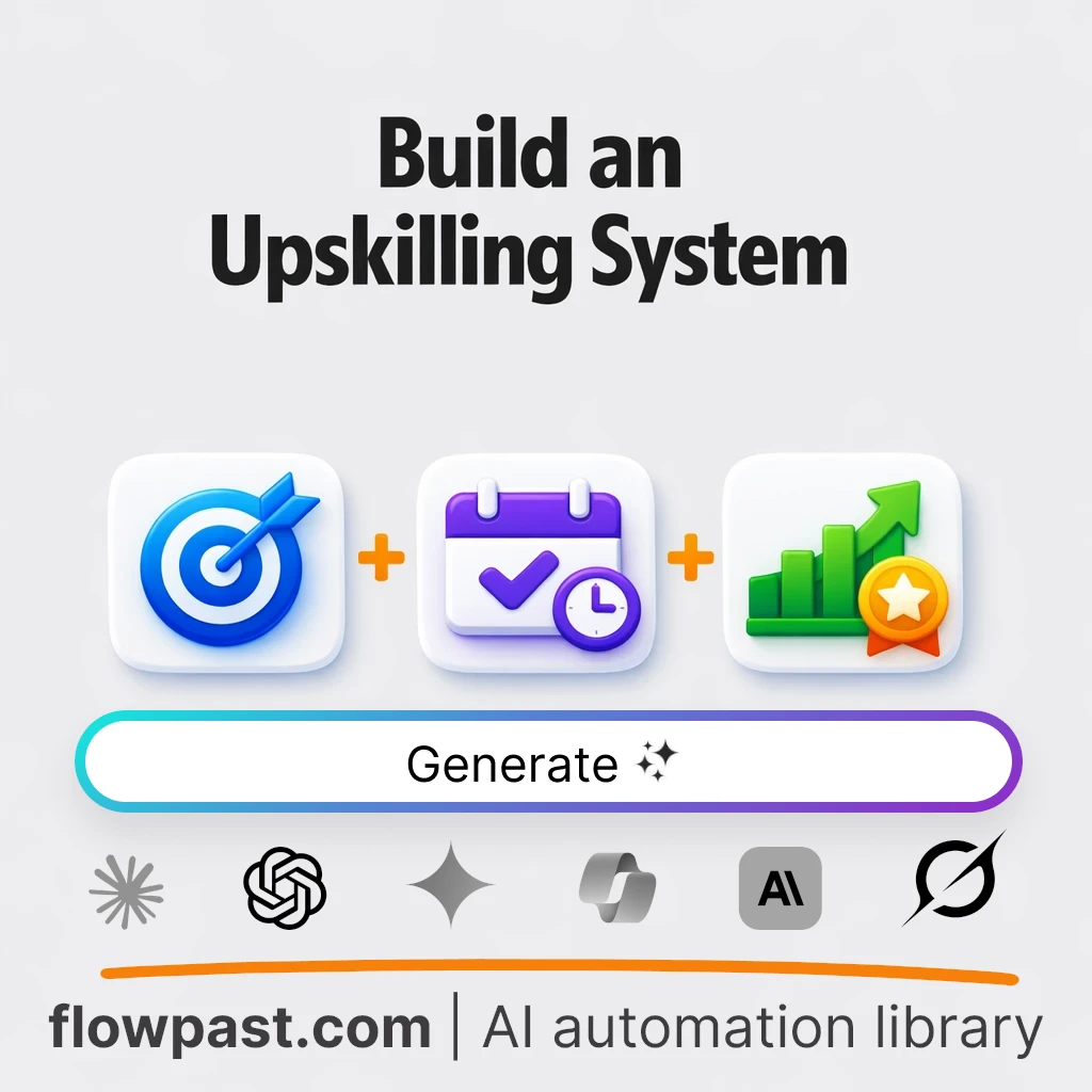 Build a Continuous Upskilling Blueprint with this AI Prompt - AI prompt template