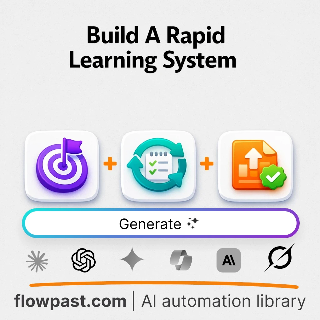 Build a Rapid Learning System with this AI Prompt - AI prompt template