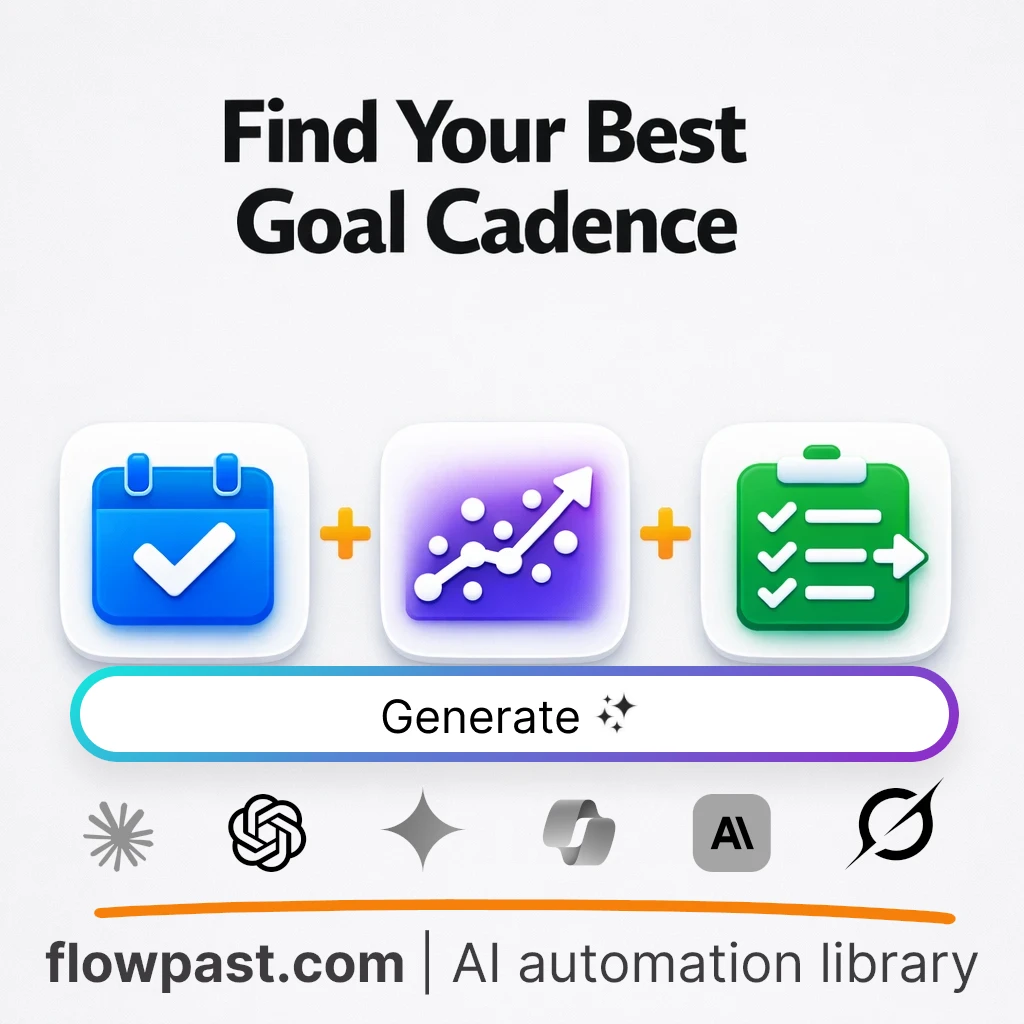 Build a Goal Cadence Correlation Study AI Prompt - AI prompt template