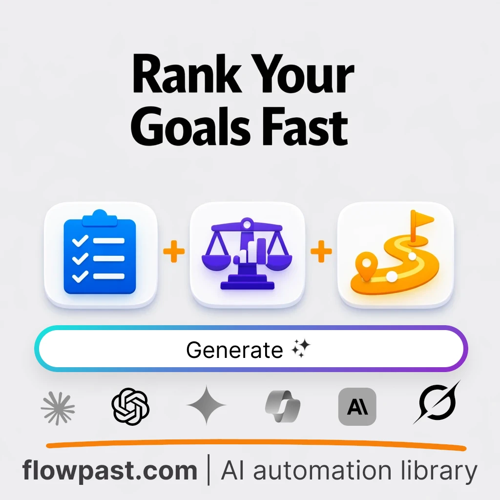 Prioritize Goals and Build a Ranked Roadmap AI Prompt - AI prompt template