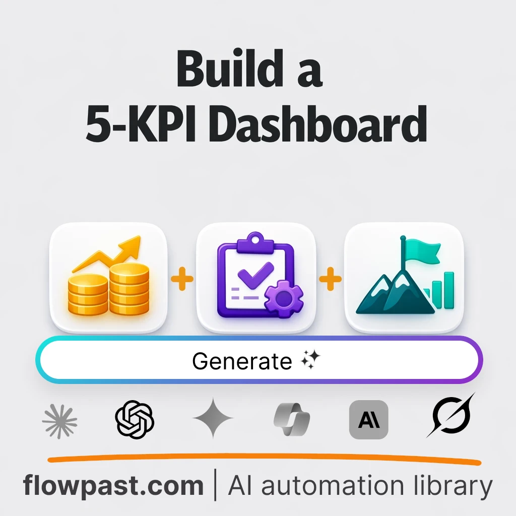 Design a 5-Metric Vital Signs Scorecard with this AI Prompt - AI prompt template