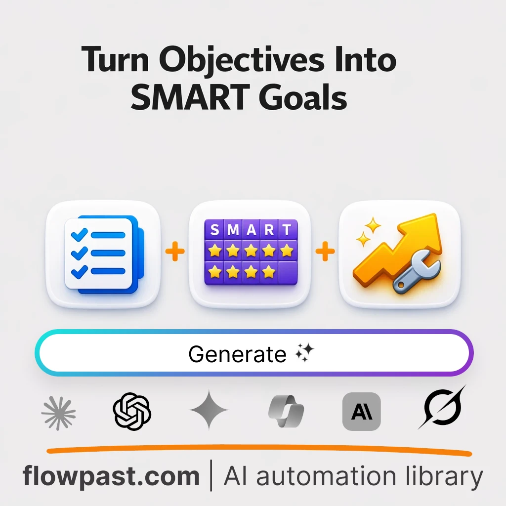 SMART Goal Planning Kit AI Prompt - AI prompt template