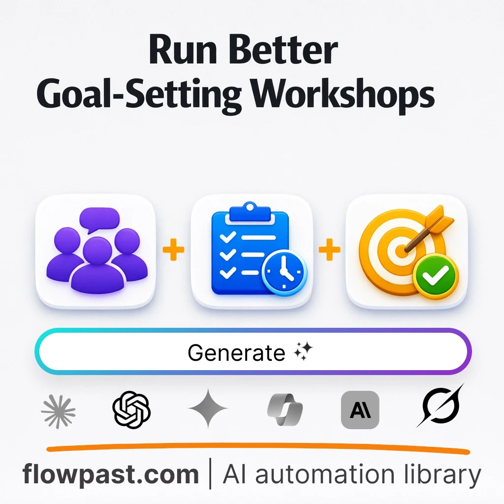 Build a Team Goal-Setting Workshop Blueprint AI Prompt - AI prompt template