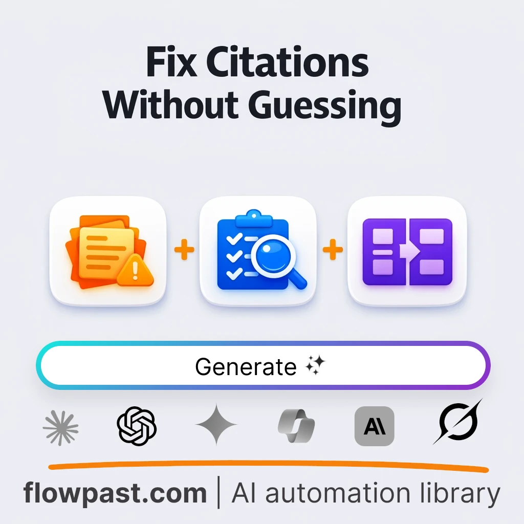 Fix Reference Lists for APA, MLA, and Chicago AI Prompt - AI prompt template