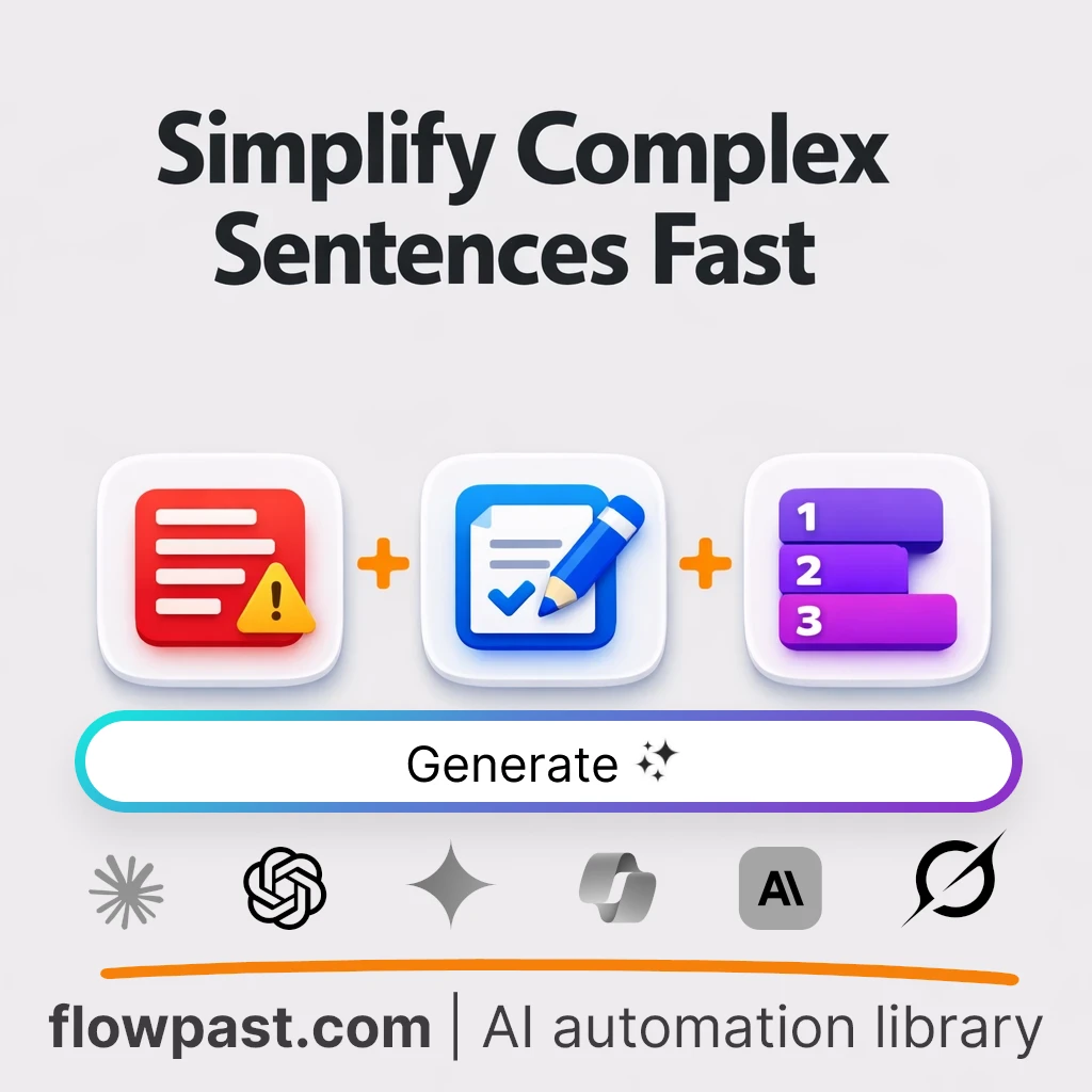 Rewrite Dense Sentences for Any Reader AI Prompt - AI prompt template