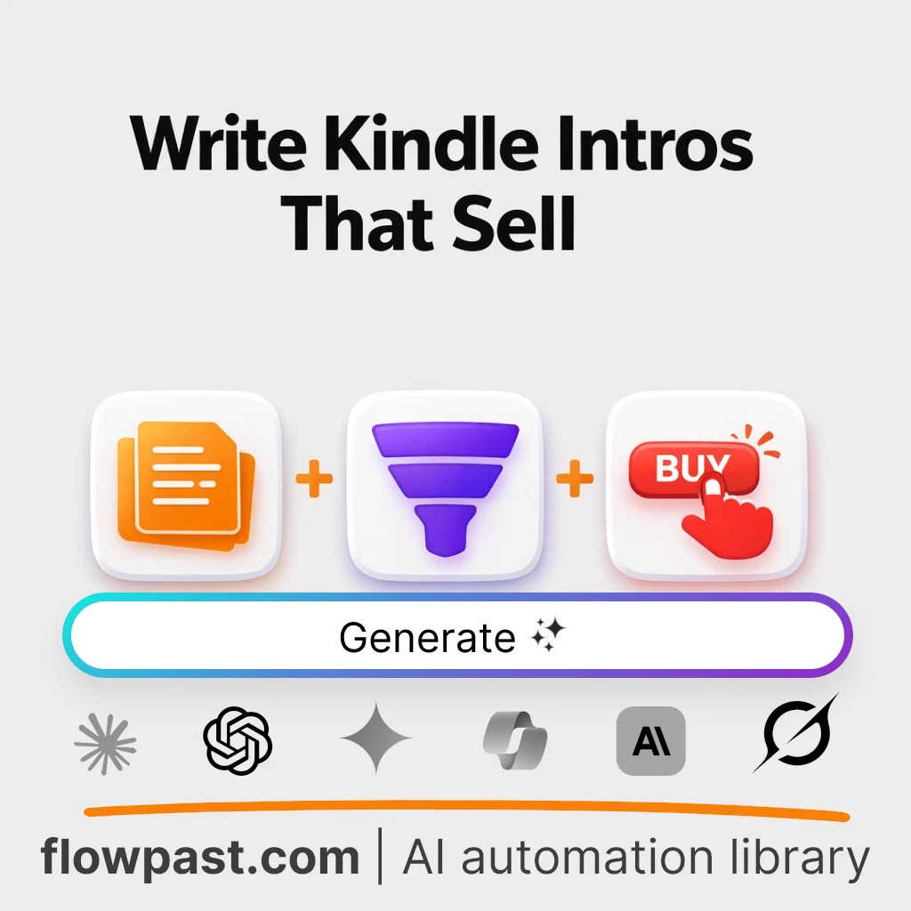 Write a Kindle Intro Prompt Template with this AI Prompt - AI prompt template