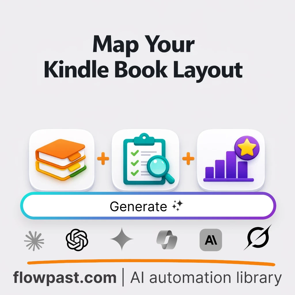 Create a Kindle Book Layout Table AI Prompt - AI prompt template