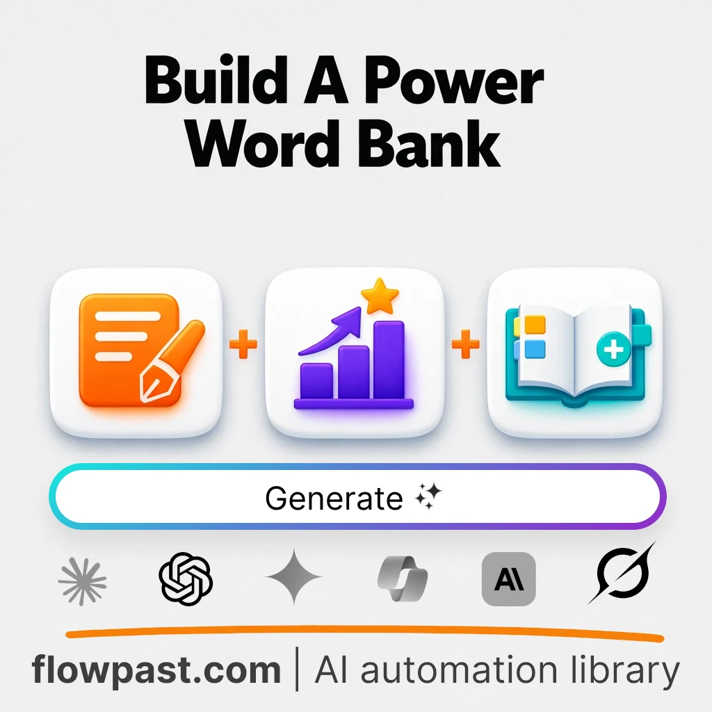 Build a Copywriting Word Bank with this AI Prompt - AI prompt template