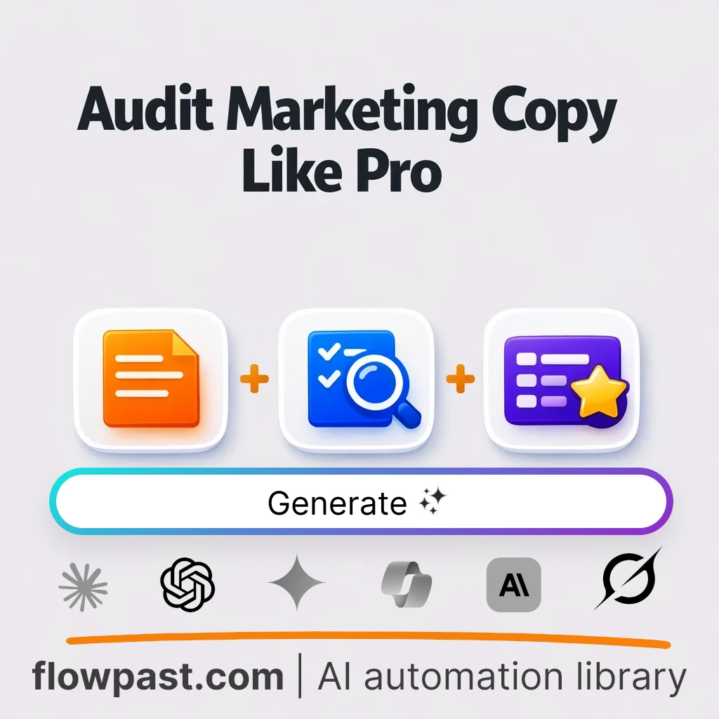 Audit Marketing Copy and Fix It AI Prompt - AI prompt template