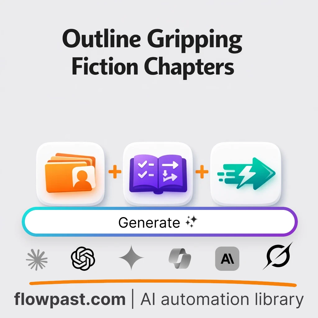 Write a Cohesive Book Chapter Plan with this AI Prompt - AI prompt template