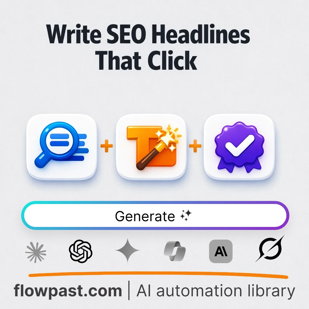Create SEO Headlines and Snippets with this AI Prompt - AI prompt template