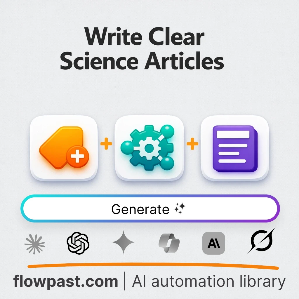 Write Science Feature Articles for Readers AI Prompt - AI prompt template