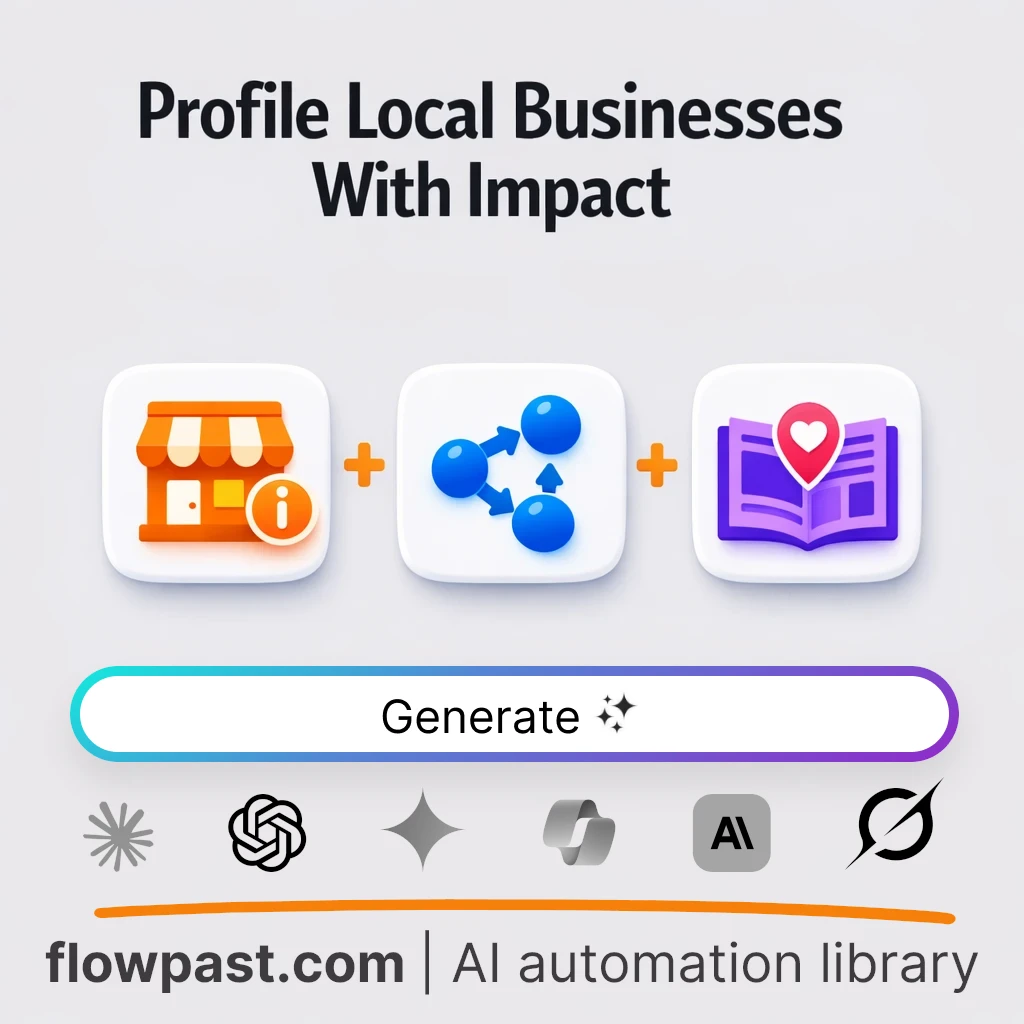 Write a Local Business Community Profile with this AI Prompt - AI prompt template