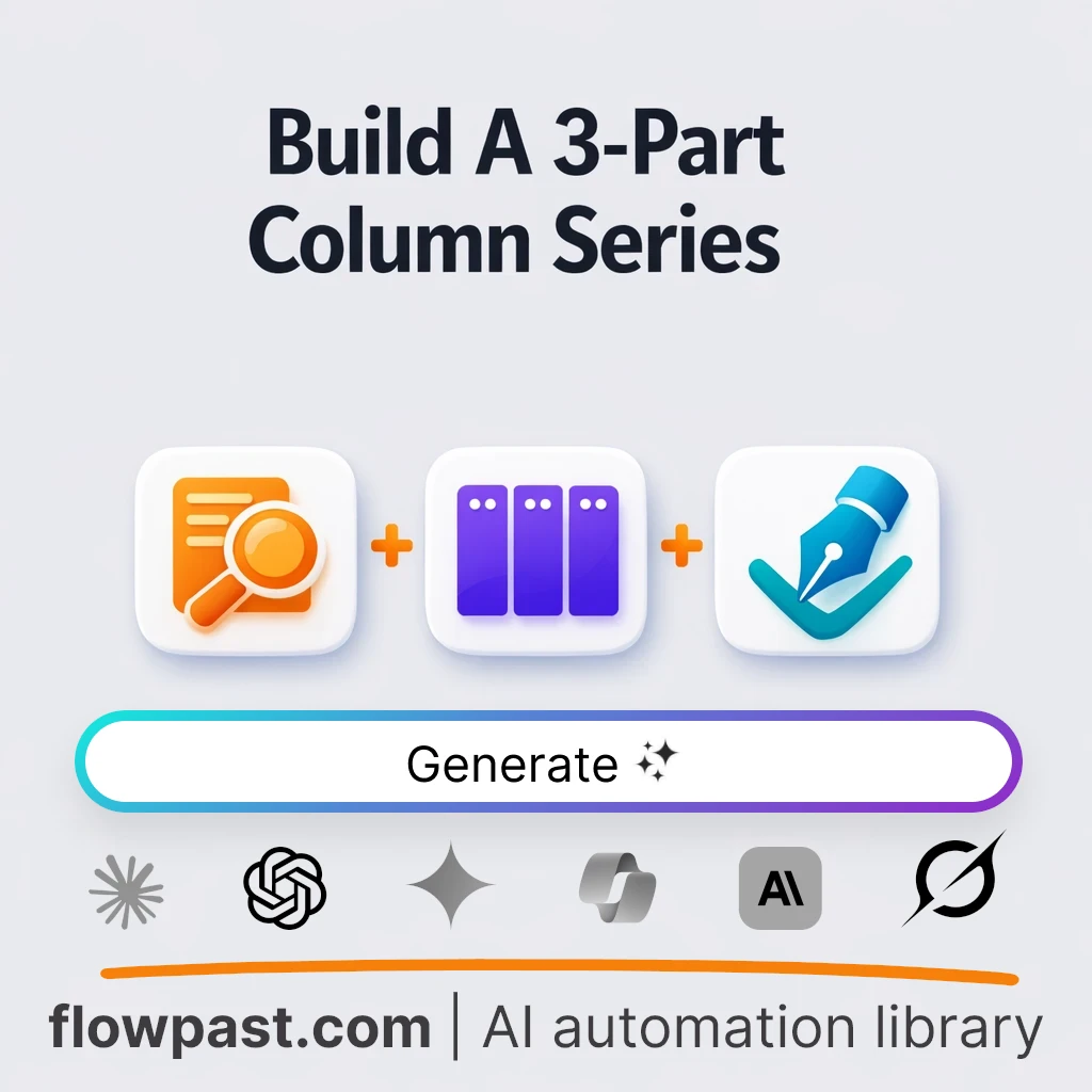 Build a 3-Part Opinion Column Series AI Prompt - AI prompt template