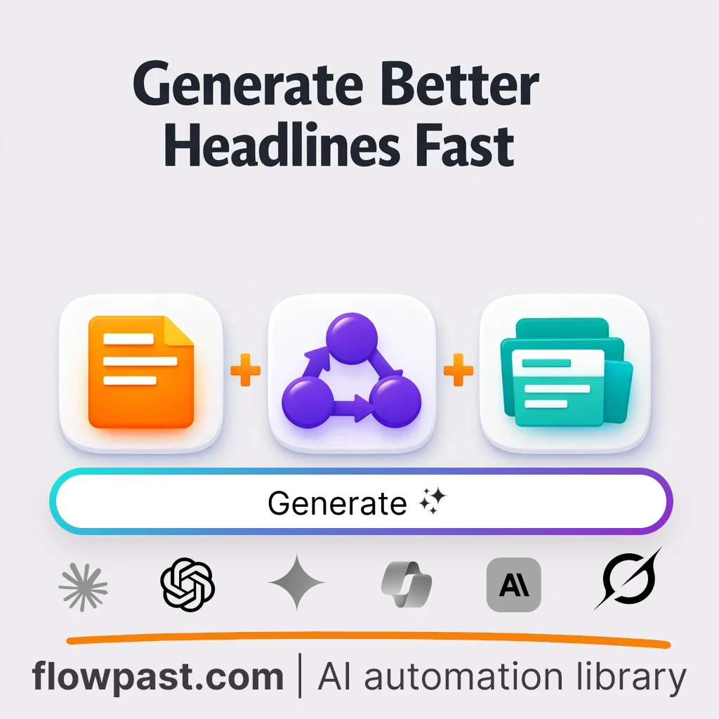Build 5 Article Headlines and Subheads AI Prompt - AI prompt template