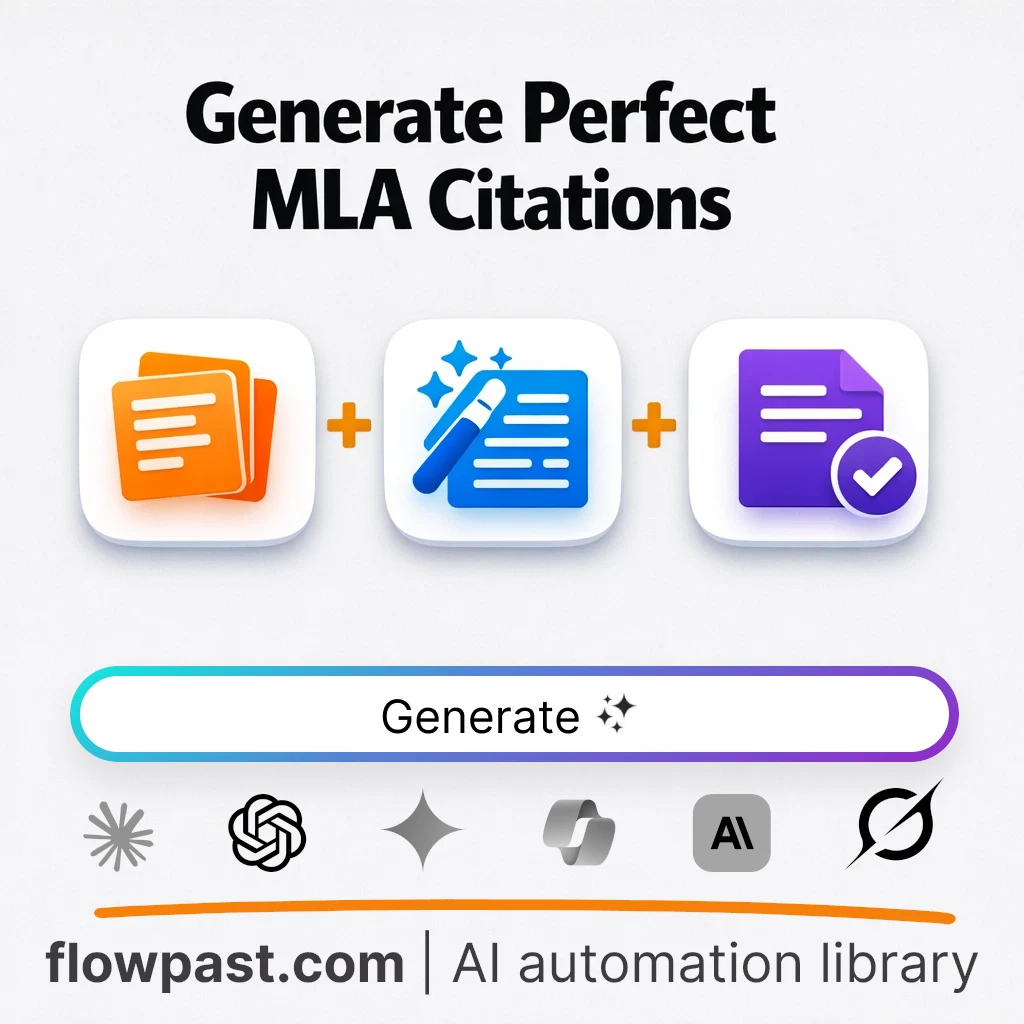 Create MLA Works Cited Entries with this AI Prompt - AI prompt template