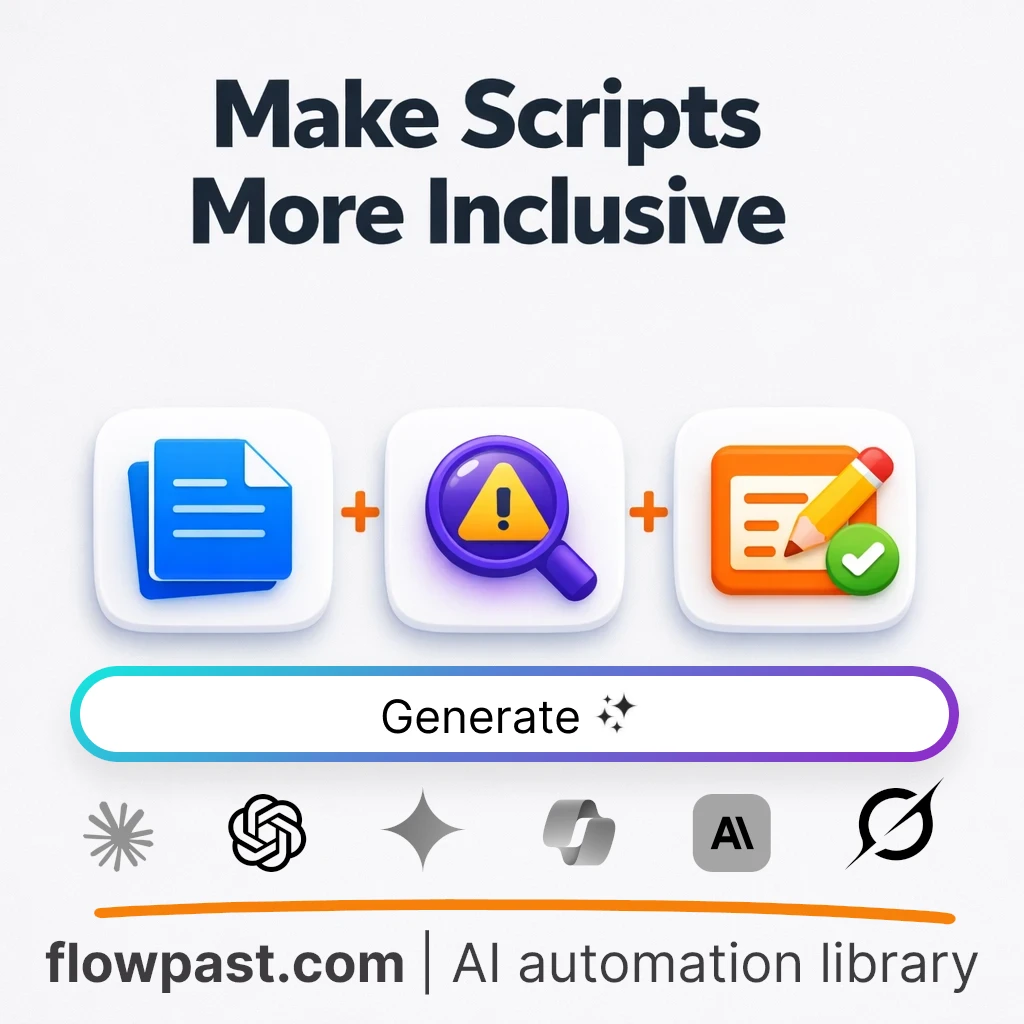 Fix Representation Risks in Scripts AI Prompt - AI prompt template