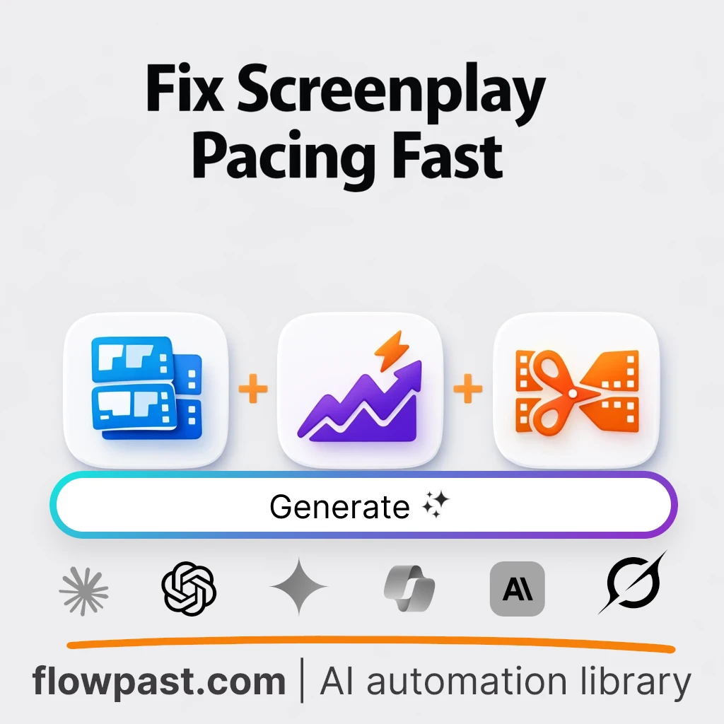 Improve Script Pacing and Tension AI Prompt - AI prompt template