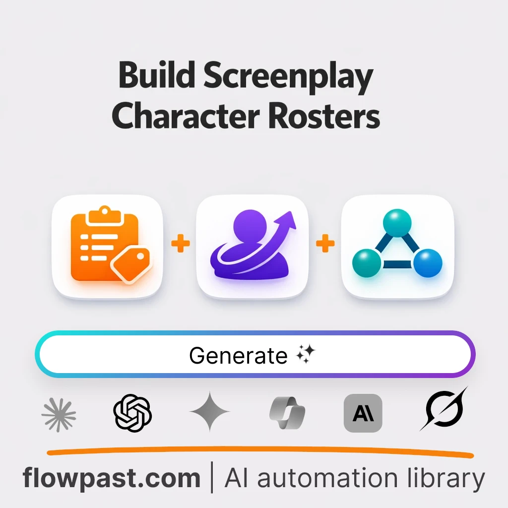 Build a Story-Ready Character Roster AI Prompt - AI prompt template