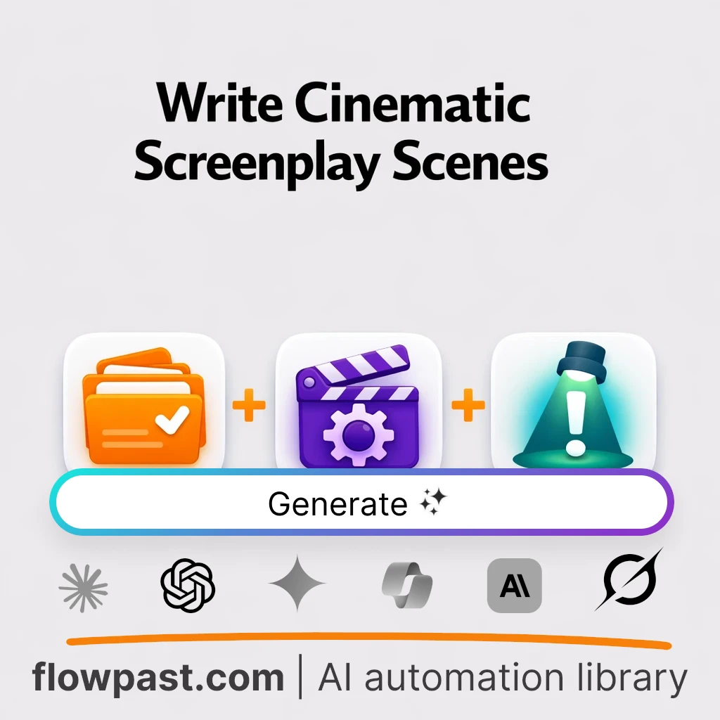 Write a Film-Ready Script Scene with this AI Prompt - AI prompt template