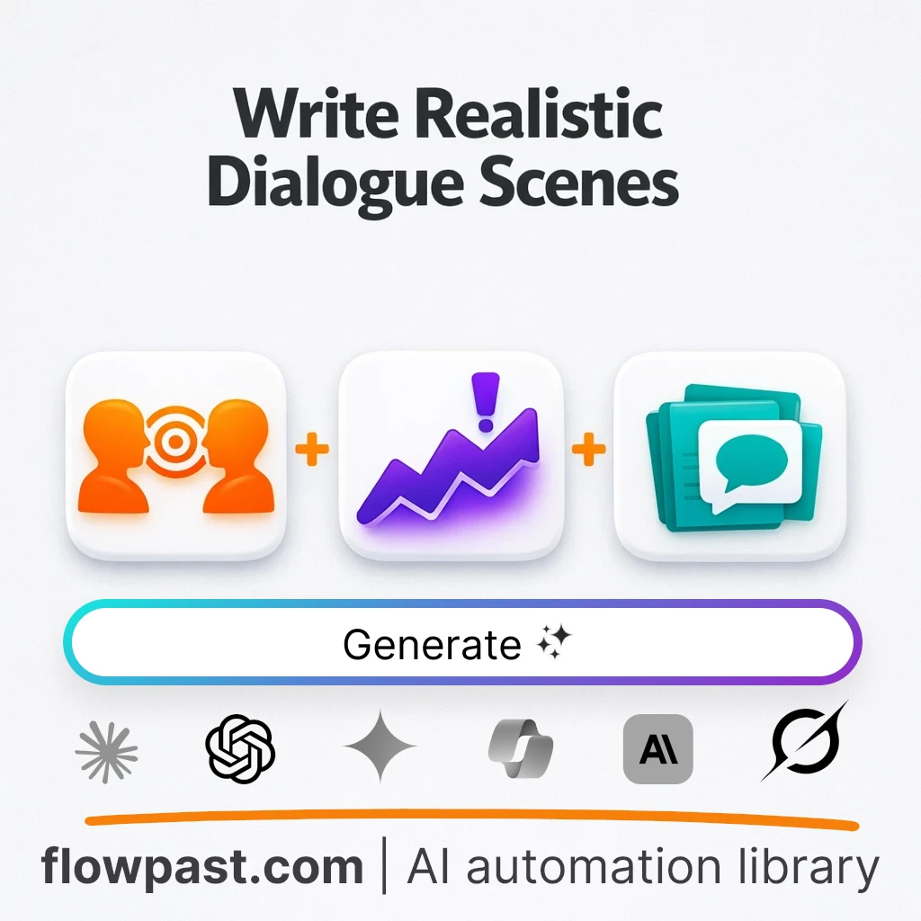 Write Character Dialogue Scenes with this AI Prompt - AI prompt template