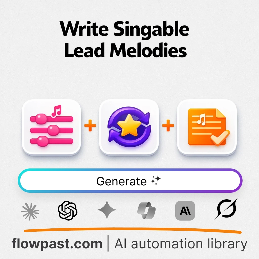Compose a Catchy Song Melody Blueprint with this AI Prompt - AI prompt template