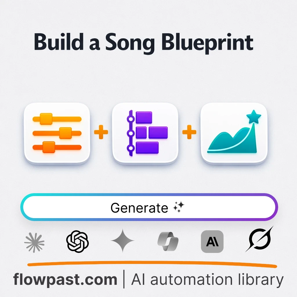 Build a Song Arrangement Blueprint with this AI Prompt - AI prompt template