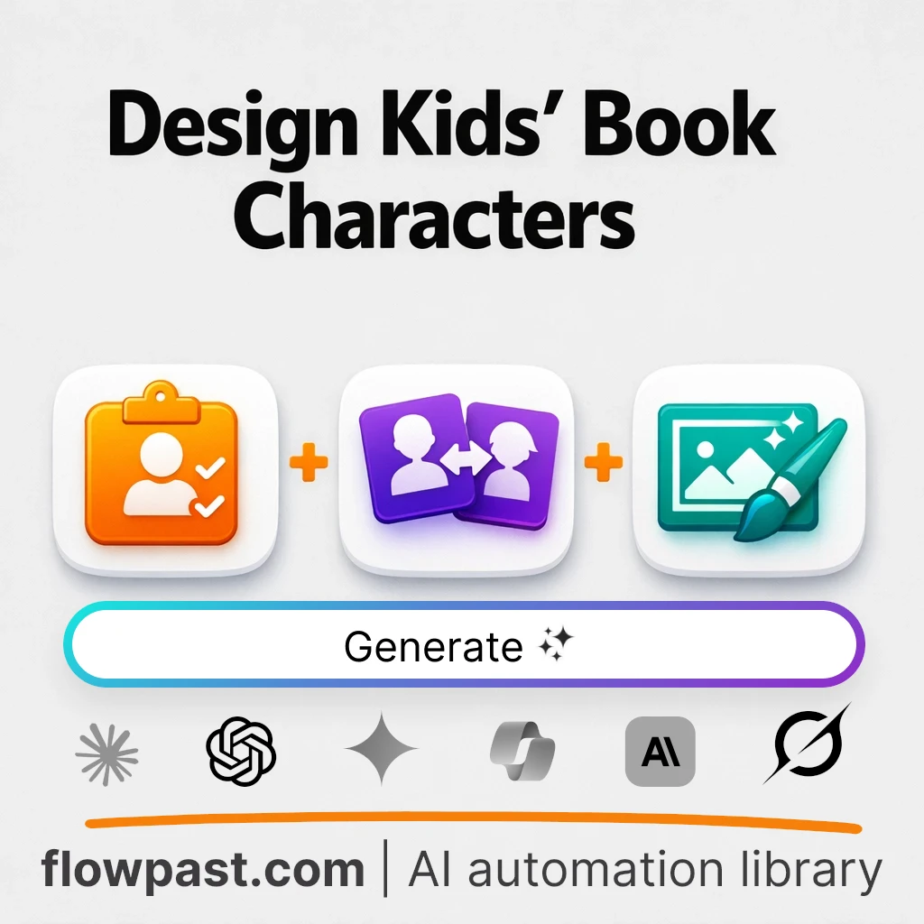 Create Kids Book Character Art Brief AI Prompt - AI prompt template