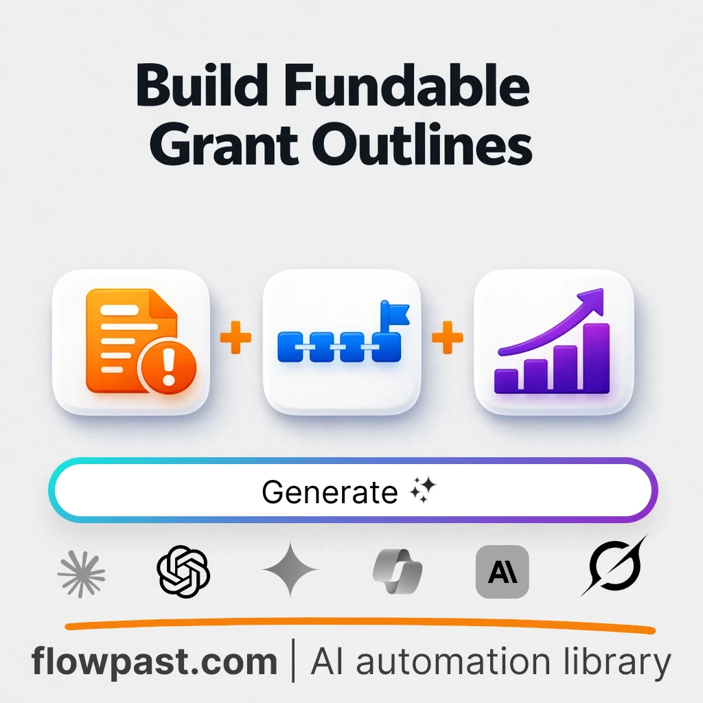Build a Grant Proposal Outline with this AI Prompt - AI prompt template