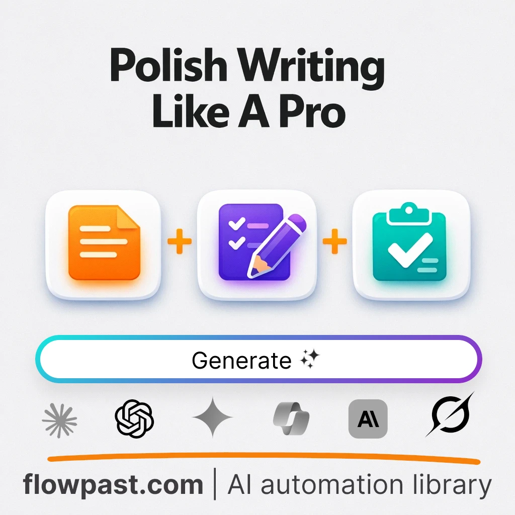 Polish Any Draft for Clarity and Flow AI Prompt - AI prompt template