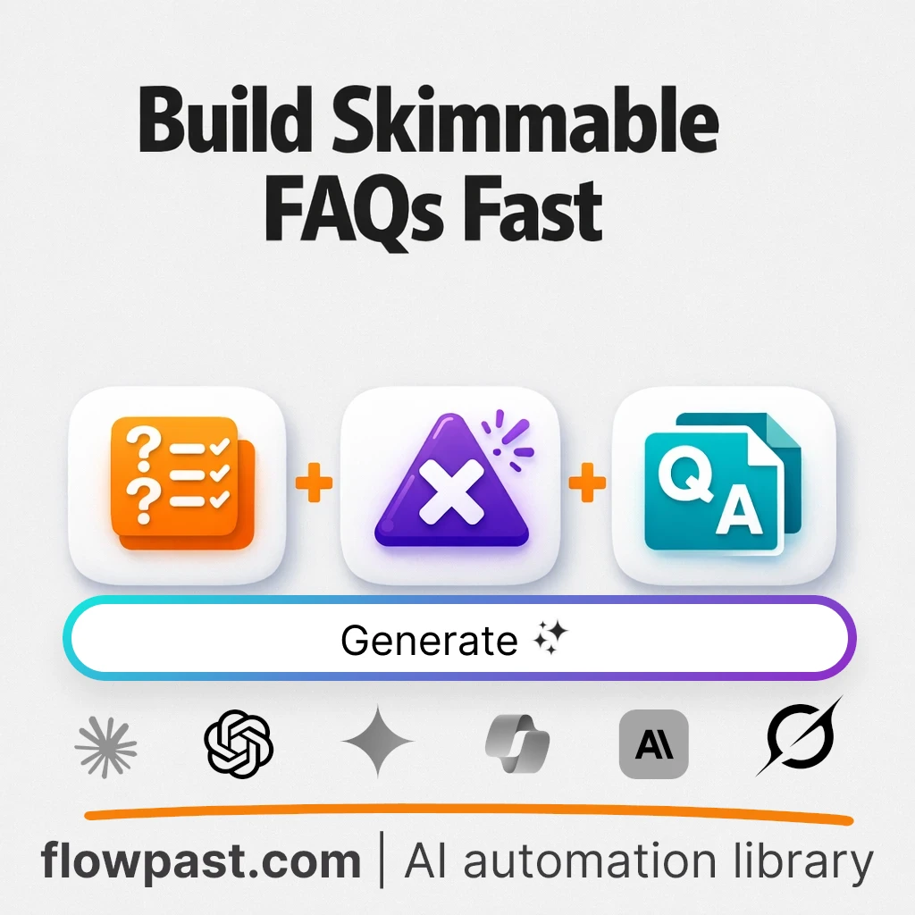 Create a Skimmable FAQ Guide with this AI Prompt - AI prompt template