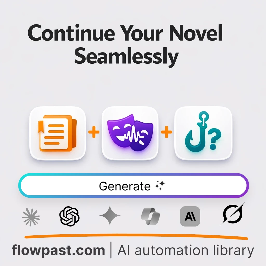Continue Any Novel Scene Seamlessly AI Prompt - AI prompt template