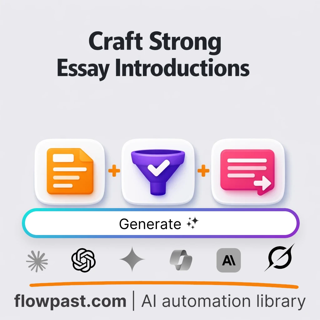 Write an Academic Essay Intro Paragraph AI Prompt - AI prompt template