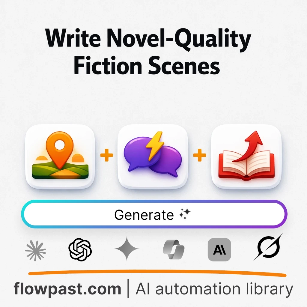Write Cinematic Fiction Scenes with this AI Prompt - AI prompt template
