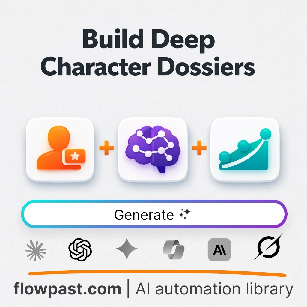 Write a Novel Character Dossier with this AI Prompt - AI prompt template