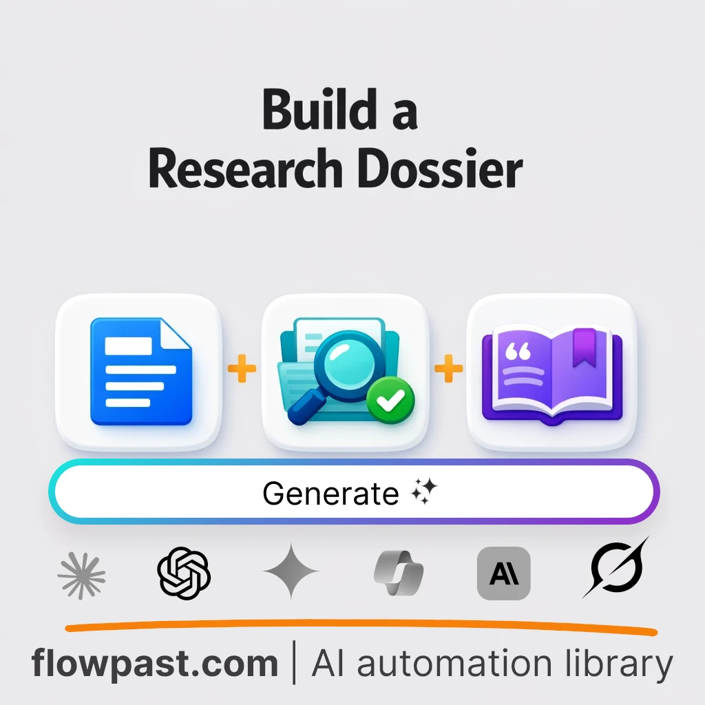 Create a Book Research Dossier AI Prompt - AI prompt template