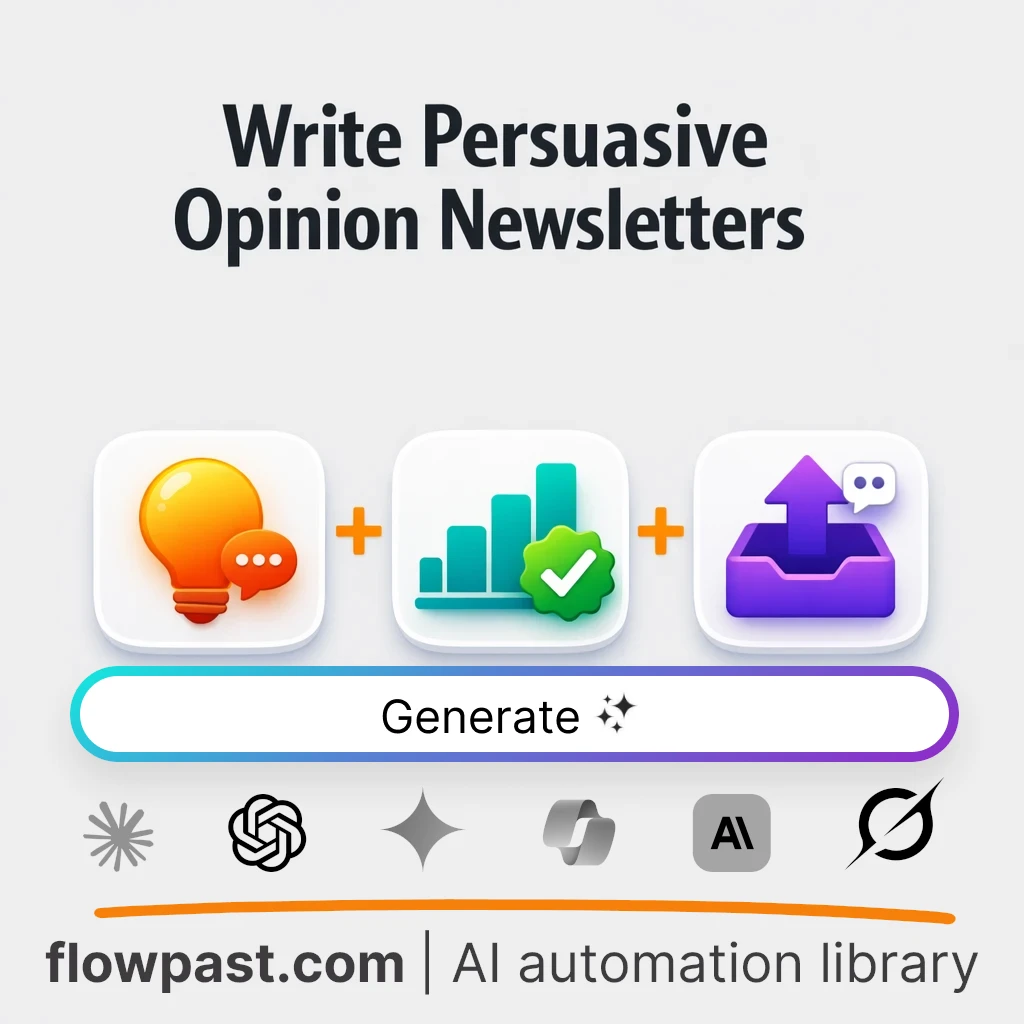 Write Opinion Newsletter Columns with this AI Prompt - AI prompt template