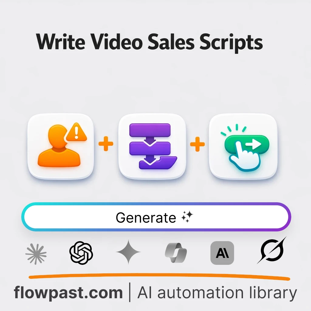 Write Video Sales Scripts with this AI Prompt - AI prompt template