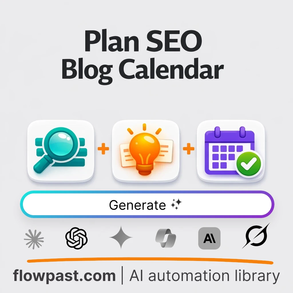 AI Prompt to Build an SEO Content Calendar That Ranks - AI prompt template