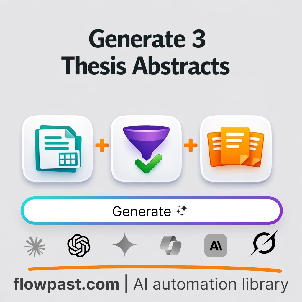 Write Three Research Paper Abstracts with this AI Prompt - AI prompt template