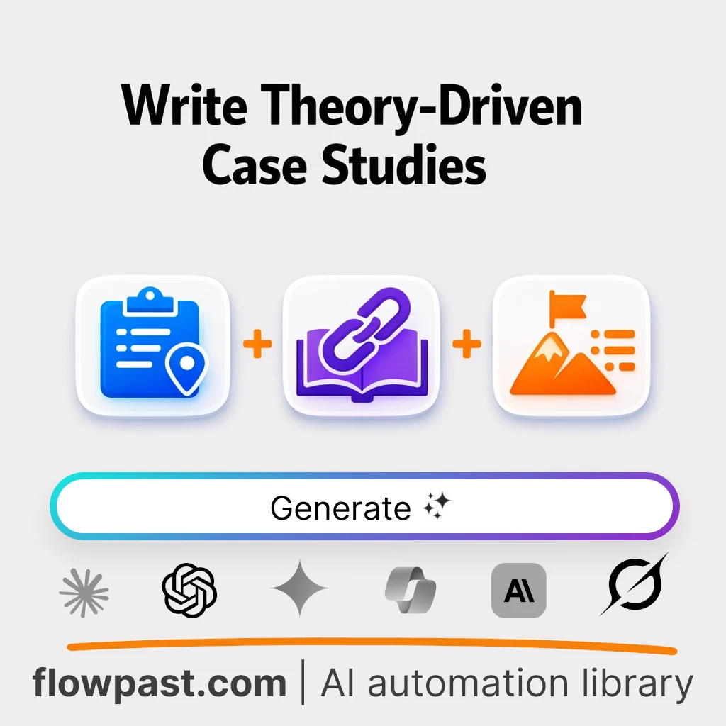 Write Theory-Driven Case Studies with this AI Prompt - AI prompt template