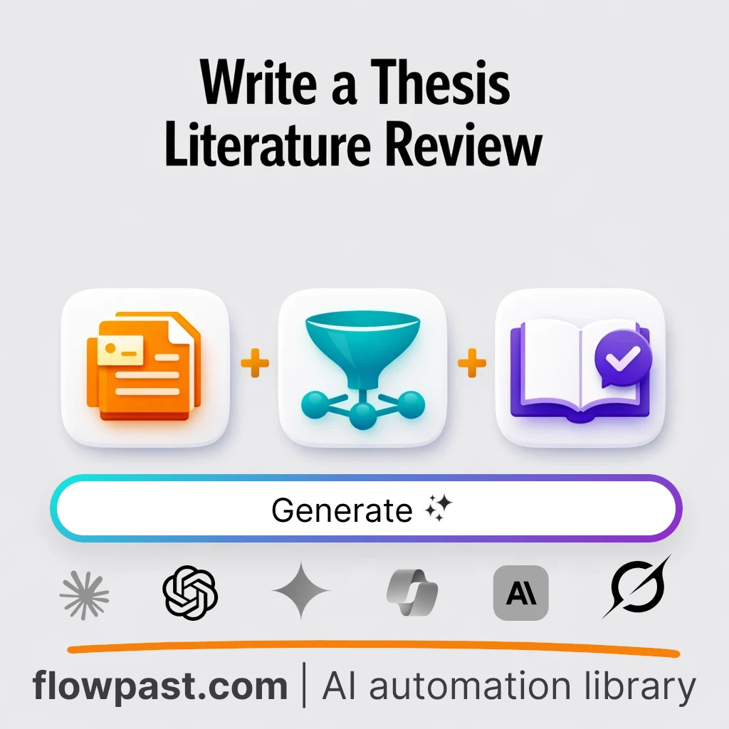 Write a Thesis Literature Review with this AI Prompt - AI prompt template