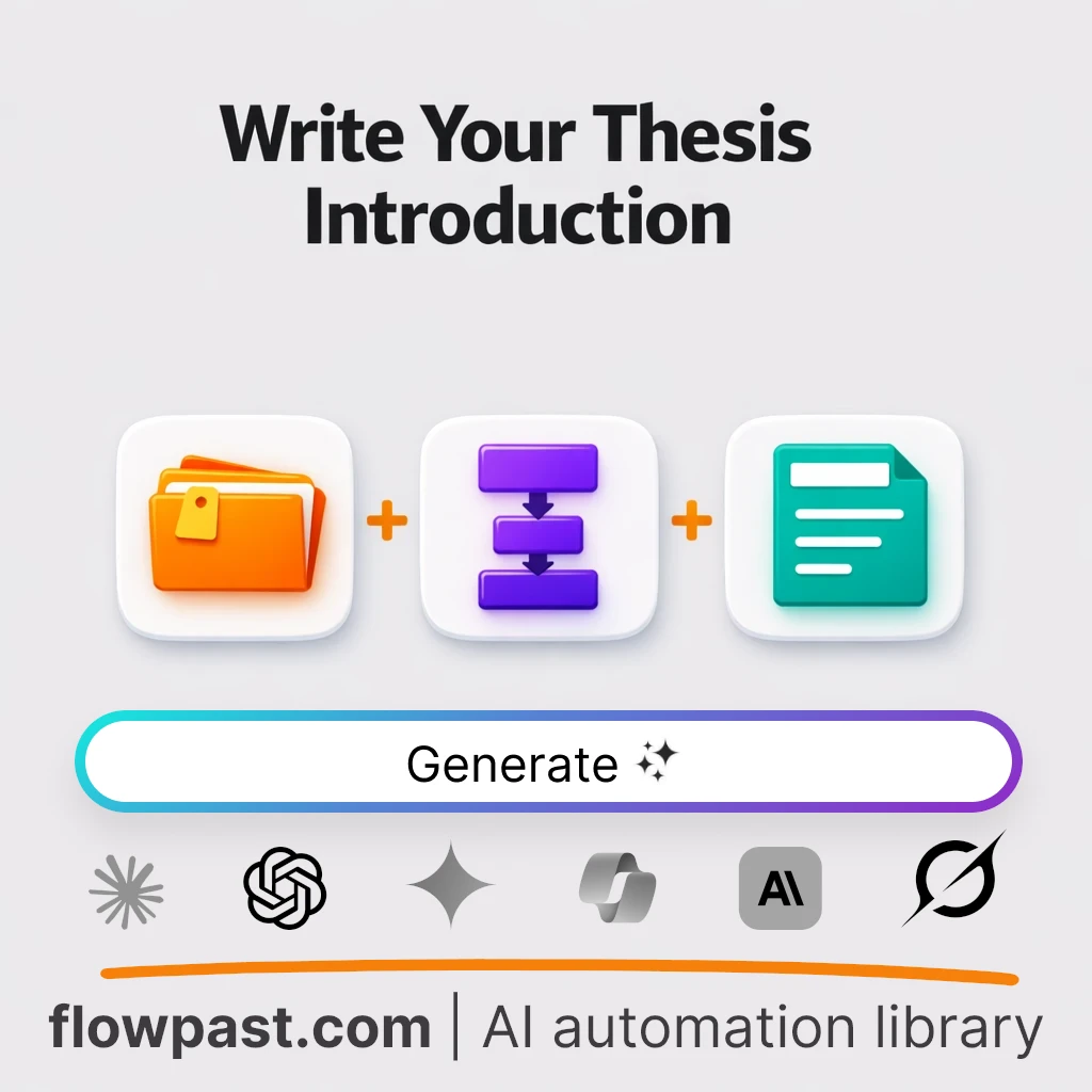 Draft a Thesis Introduction Chapter with this AI Prompt - AI prompt template